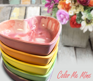 Color Me Mine - Frankfort Candy Heart Bowls