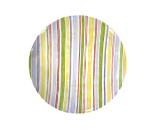 Color Me Mine - Frankfort Striped Fall Plate