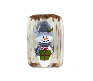 Color Me Mine - Frankfort Rustic Snowman Platter