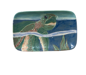 Color Me Mine - Frankfort Swimming Turtle Plate