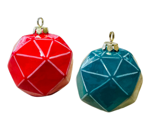 Color Me Mine - Frankfort Jewel Toned Faceted Ornament