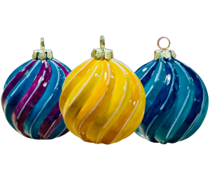 Color Me Mine - Frankfort Jewel Toned Spiral Ornament