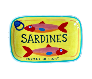 Color Me Mine - Frankfort Sardines Appetizer Plate