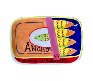Color Me Mine - Frankfort Anchovies App Plate